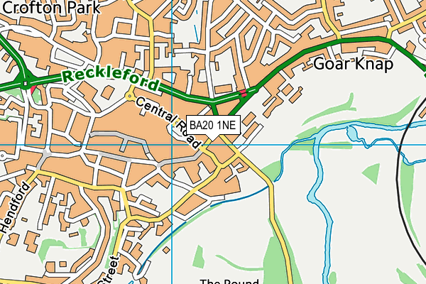 BA20 1NE map - OS VectorMap District (Ordnance Survey)