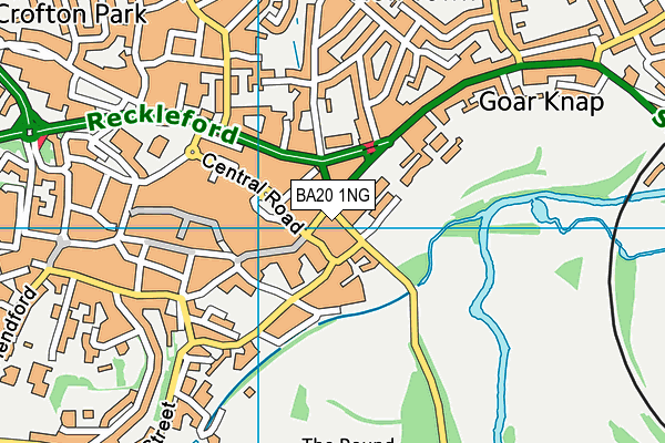 BA20 1NG map - OS VectorMap District (Ordnance Survey)