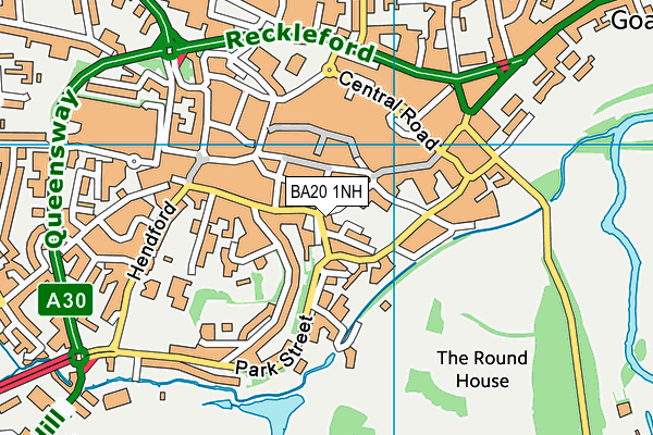 BA20 1NH map - OS VectorMap District (Ordnance Survey)