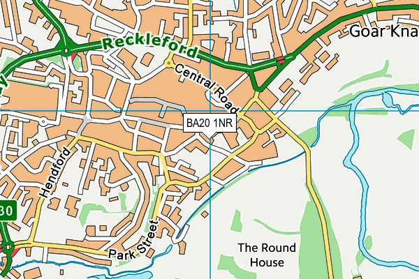 BA20 1NR map - OS VectorMap District (Ordnance Survey)