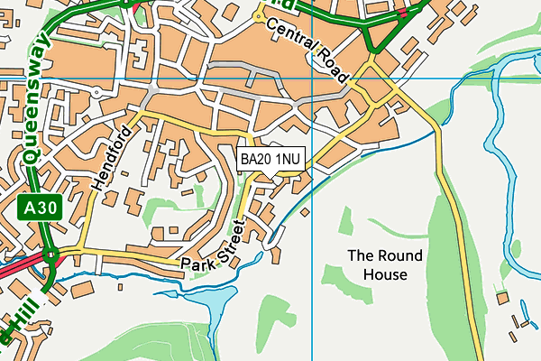 BA20 1NU map - OS VectorMap District (Ordnance Survey)