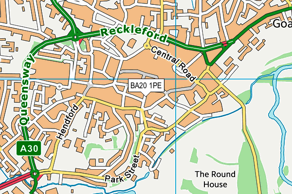 BA20 1PE map - OS VectorMap District (Ordnance Survey)