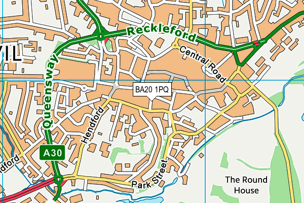 BA20 1PQ map - OS VectorMap District (Ordnance Survey)