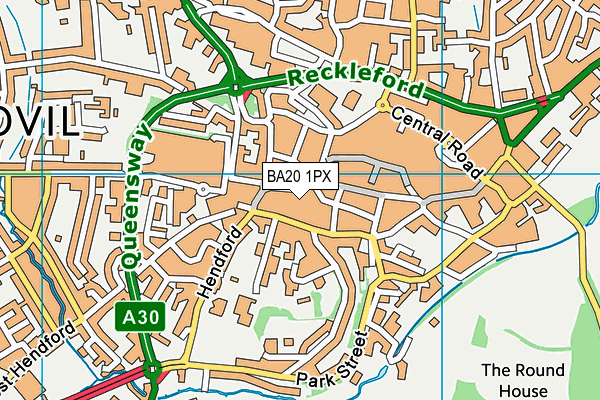 BA20 1PX map - OS VectorMap District (Ordnance Survey)