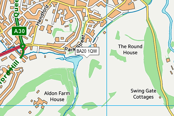 Yeovil Alpine Village (Closed) map (BA20 1QW) - OS VectorMap District (Ordnance Survey)