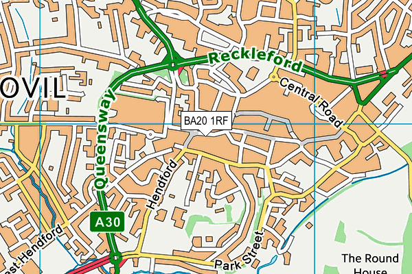 BA20 1RF map - OS VectorMap District (Ordnance Survey)