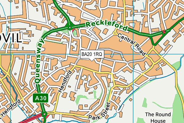BA20 1RQ map - OS VectorMap District (Ordnance Survey)
