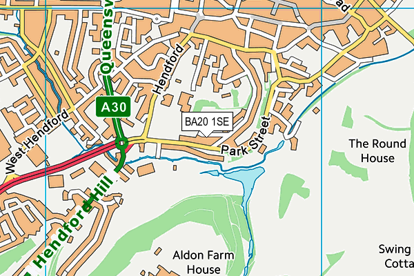 BA20 1SE map - OS VectorMap District (Ordnance Survey)