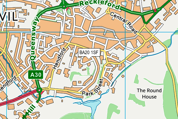 BA20 1SF map - OS VectorMap District (Ordnance Survey)