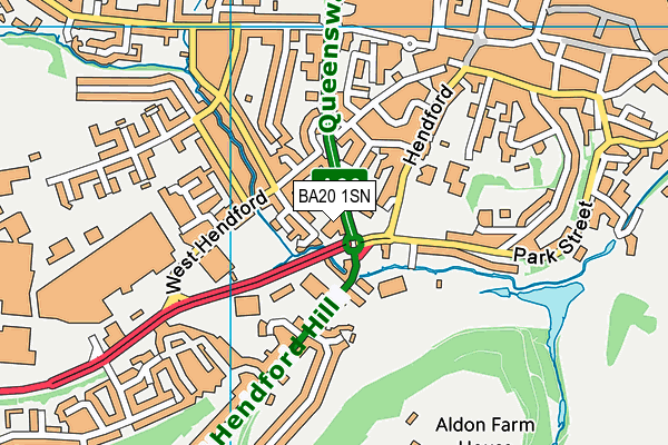 BA20 1SN map - OS VectorMap District (Ordnance Survey)