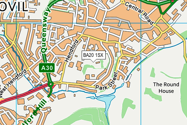 BA20 1SX map - OS VectorMap District (Ordnance Survey)