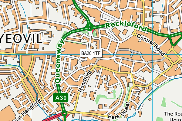 BA20 1TF map - OS VectorMap District (Ordnance Survey)