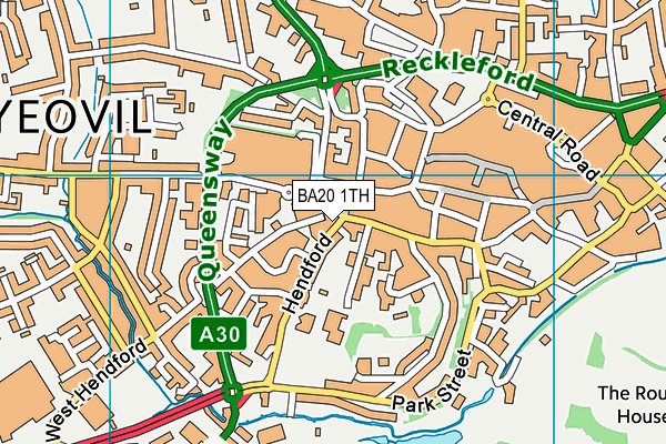 BA20 1TH map - OS VectorMap District (Ordnance Survey)