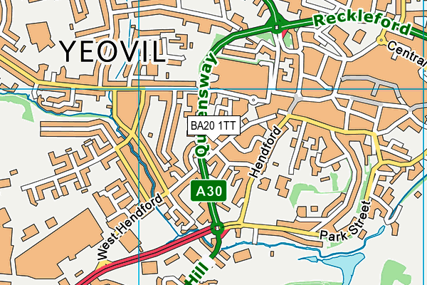 BA20 1TT map - OS VectorMap District (Ordnance Survey)