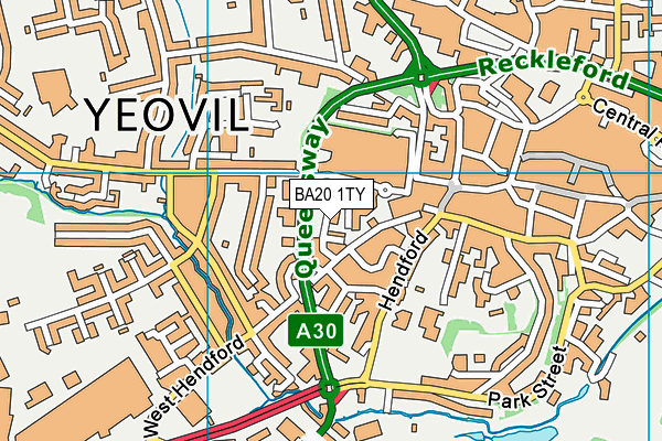 BA20 1TY map - OS VectorMap District (Ordnance Survey)