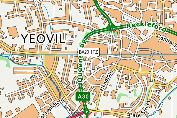 BA20 1TZ map - OS VectorMap District (Ordnance Survey)