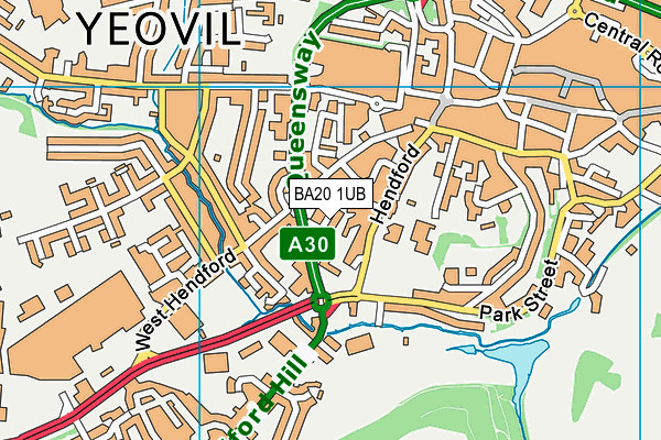 BA20 1UB map - OS VectorMap District (Ordnance Survey)