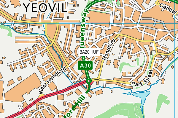 BA20 1UF map - OS VectorMap District (Ordnance Survey)