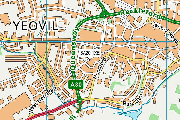 BA20 1XE map - OS VectorMap District (Ordnance Survey)