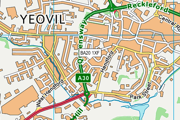 BA20 1XF map - OS VectorMap District (Ordnance Survey)