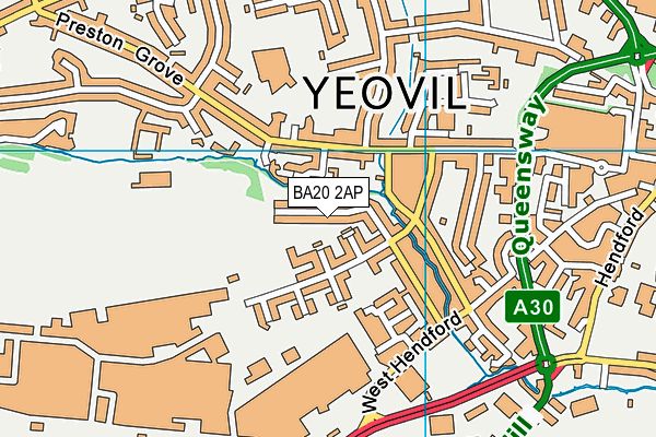 BA20 2AP map - OS VectorMap District (Ordnance Survey)