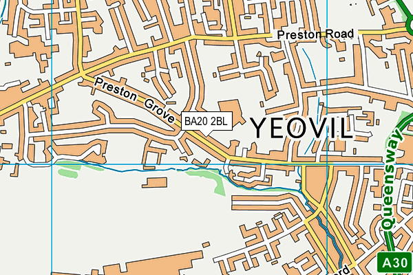 BA20 2BL map - OS VectorMap District (Ordnance Survey)