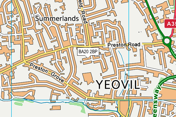 Parcroft School (Closed) map (BA20 2BP) - OS VectorMap District (Ordnance Survey)