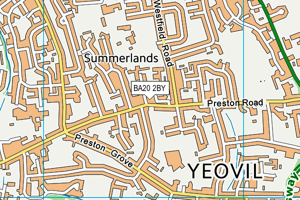 BA20 2BY map - OS VectorMap District (Ordnance Survey)