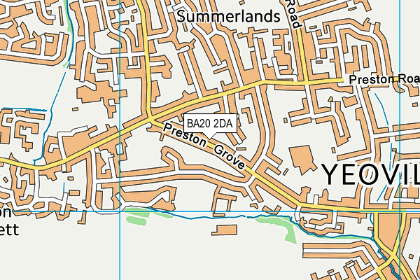 BA20 2DA map - OS VectorMap District (Ordnance Survey)