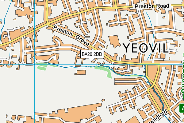 Westlands Sport And Fitness Centre map (BA20 2DD) - OS VectorMap District (Ordnance Survey)