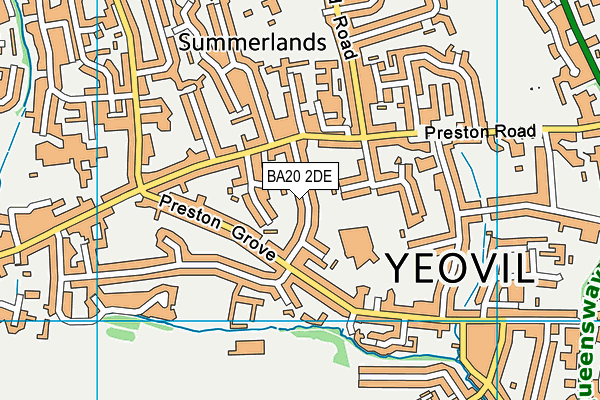BA20 2DE map - OS VectorMap District (Ordnance Survey)