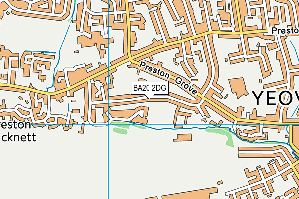 BA20 2DG map - OS VectorMap District (Ordnance Survey)