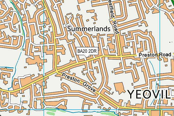 BA20 2DR map - OS VectorMap District (Ordnance Survey)