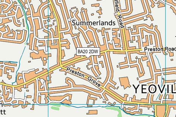 BA20 2DW map - OS VectorMap District (Ordnance Survey)