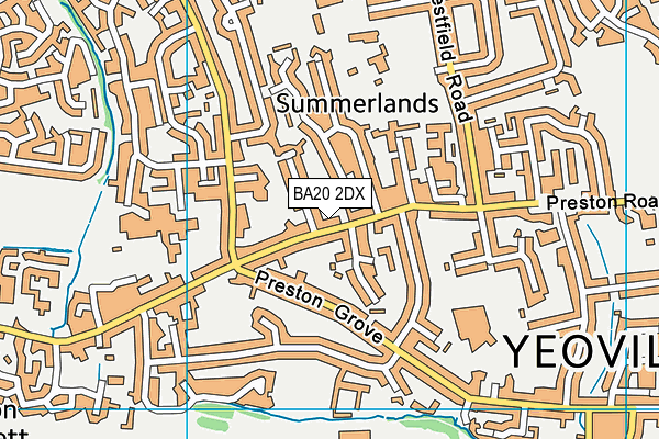 BA20 2DX map - OS VectorMap District (Ordnance Survey)