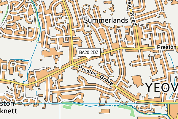 BA20 2DZ map - OS VectorMap District (Ordnance Survey)