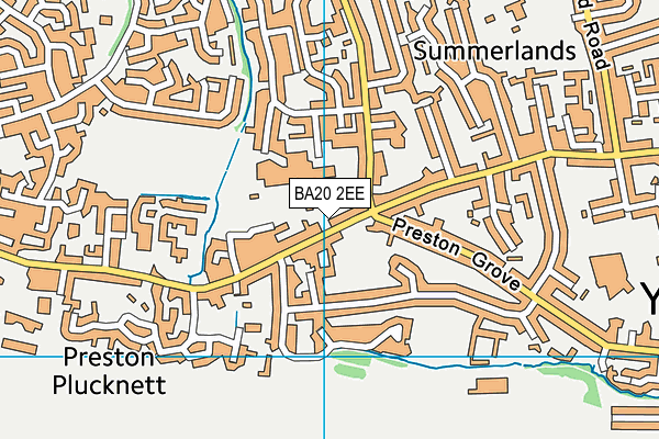 BA20 2EE map - OS VectorMap District (Ordnance Survey)