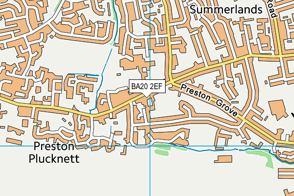 BA20 2EF map - OS VectorMap District (Ordnance Survey)