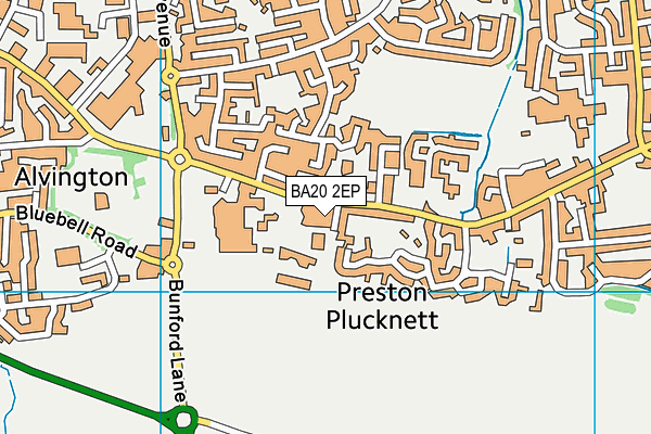 BA20 2EP map - OS VectorMap District (Ordnance Survey)