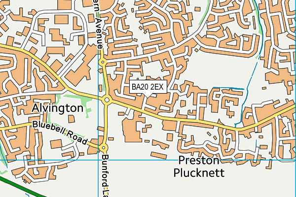 BA20 2EX map - OS VectorMap District (Ordnance Survey)