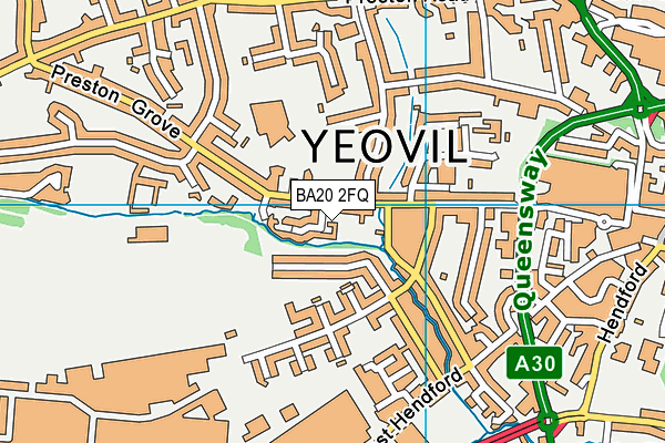 BA20 2FQ map - OS VectorMap District (Ordnance Survey)