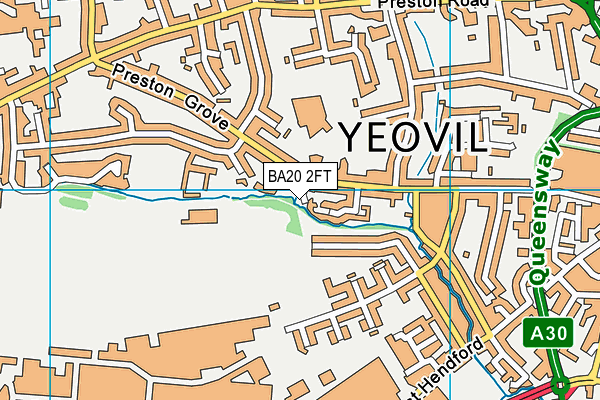 BA20 2FT map - OS VectorMap District (Ordnance Survey)