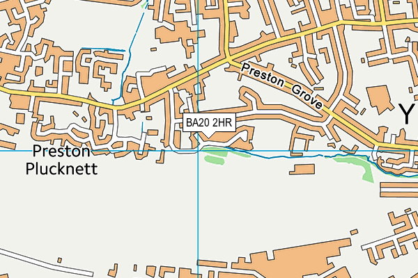 BA20 2HR map - OS VectorMap District (Ordnance Survey)
