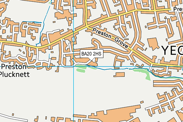 BA20 2HS map - OS VectorMap District (Ordnance Survey)