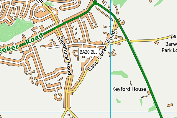 BA20 2LJ map - OS VectorMap District (Ordnance Survey)