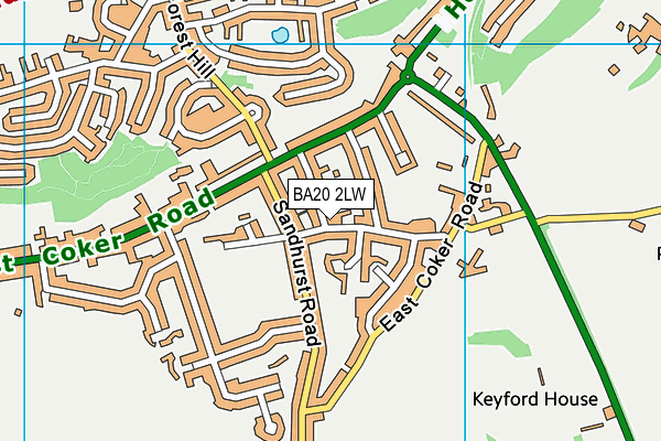 BA20 2LW map - OS VectorMap District (Ordnance Survey)