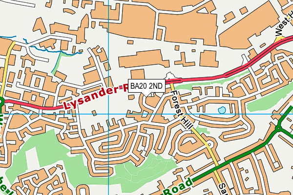 BA20 2ND map - OS VectorMap District (Ordnance Survey)