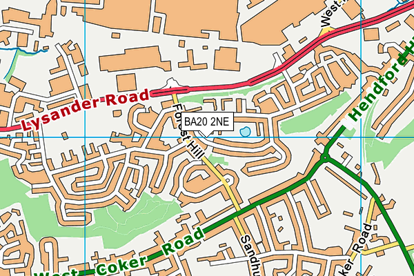 BA20 2NE map - OS VectorMap District (Ordnance Survey)