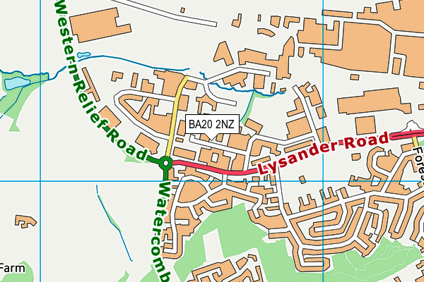 BA20 2NZ map - OS VectorMap District (Ordnance Survey)