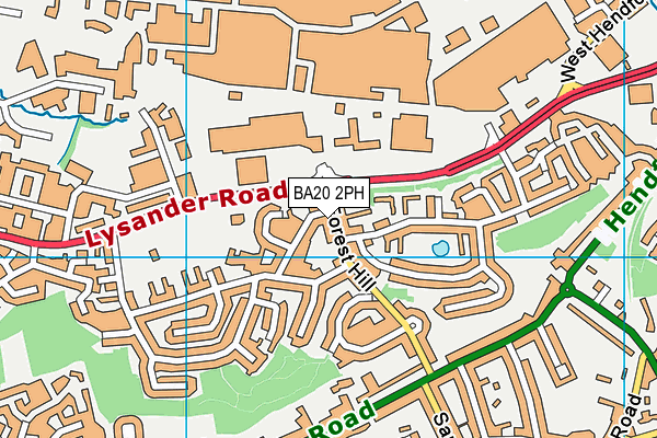 BA20 2PH map - OS VectorMap District (Ordnance Survey)